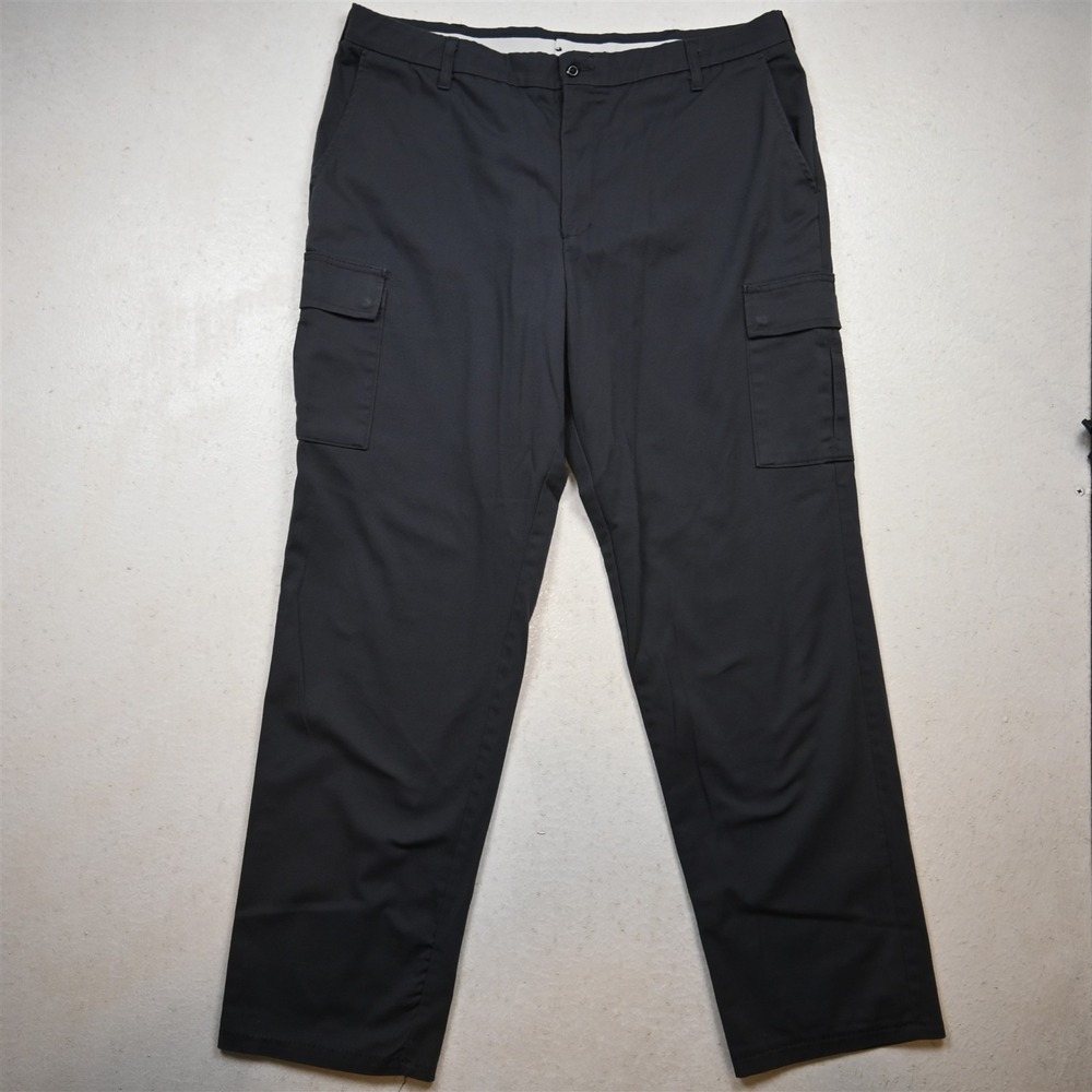 Aramark 38x32 Blue Gray Adjustec Stretch Straight‎ Cargo Mens Pants